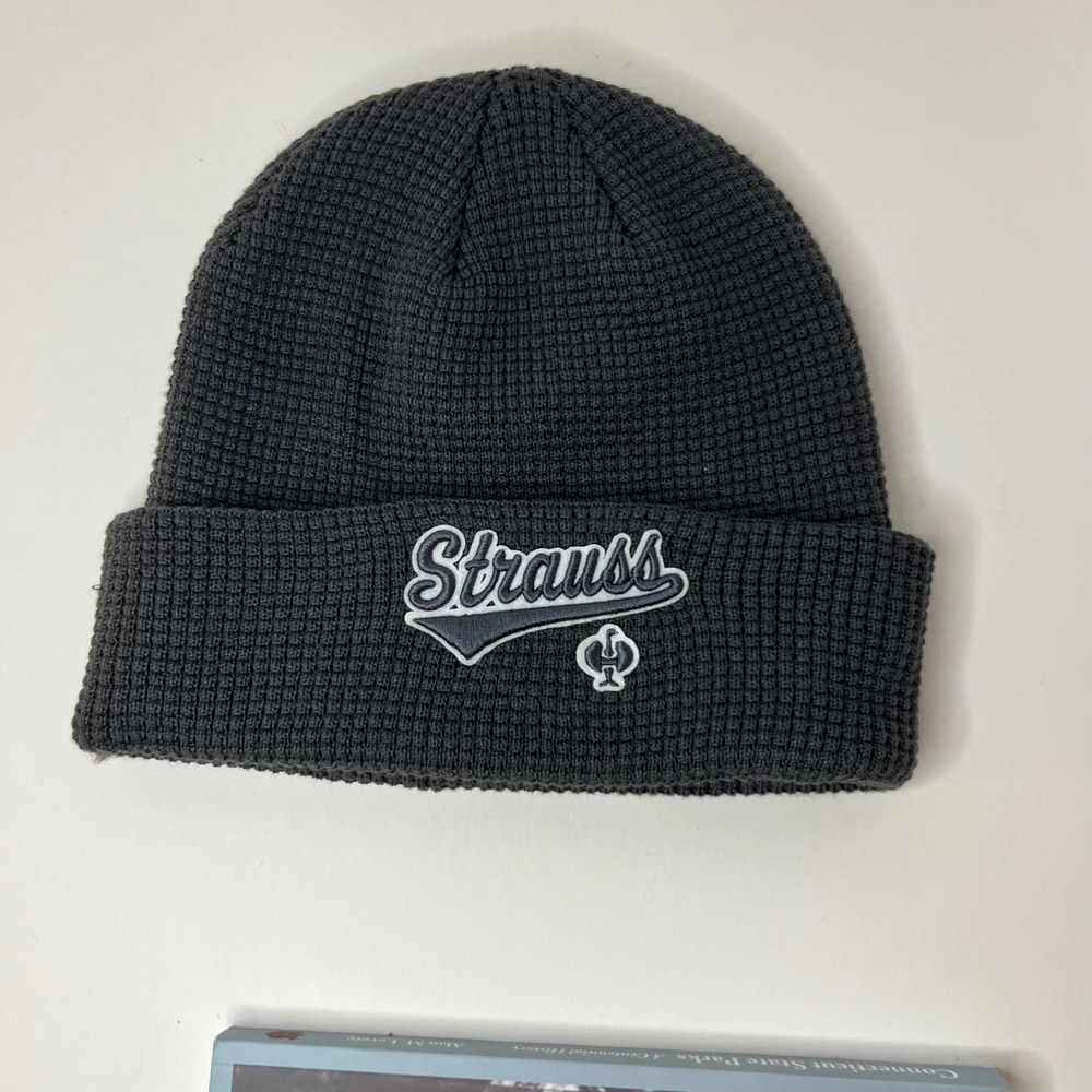 Engelbert Strauss Beanie Carbongrey Waffle Knit Logo Hat L/XL 8407810613 NEW